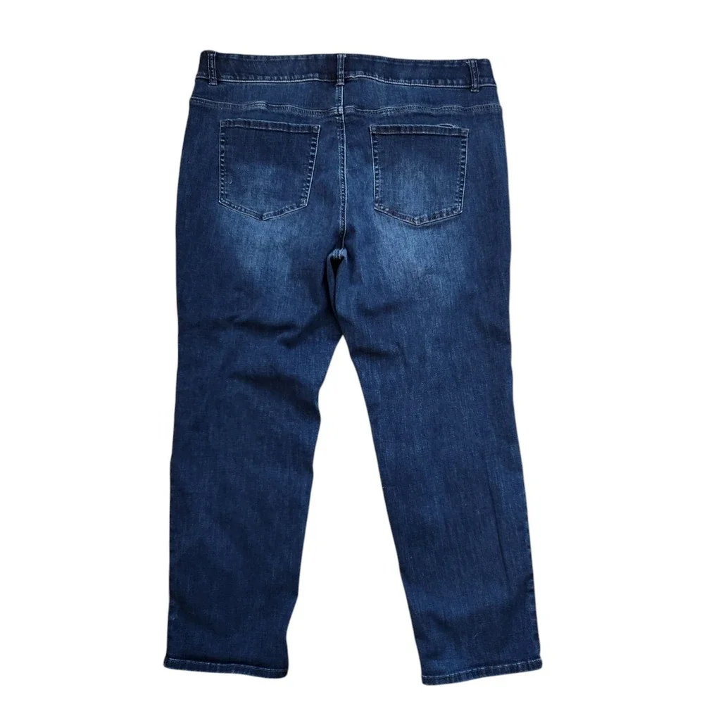 Lane Bryant Plus Size 26 Jeans Pants Flex‎ Elastic Wide Waistband Stretch Denim